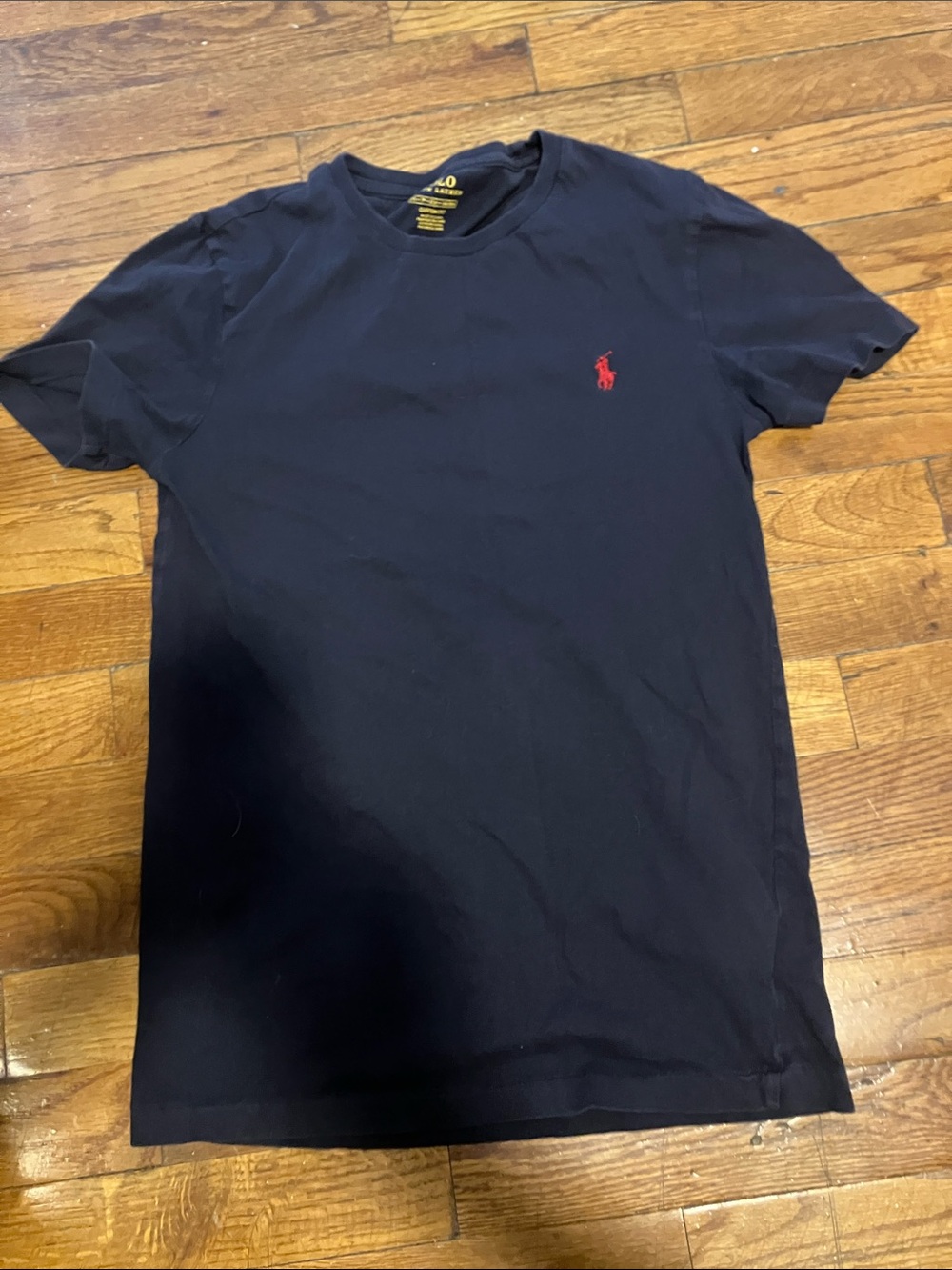 Polo by Ralph Lauren Navy Short Sleeve Crew Tee with Red Pony